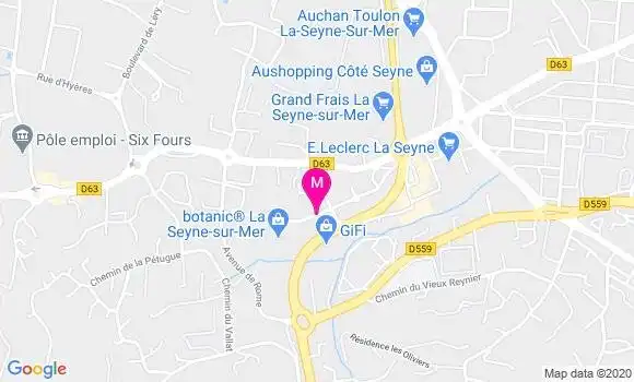 Localisation Dr Denis Tabusse