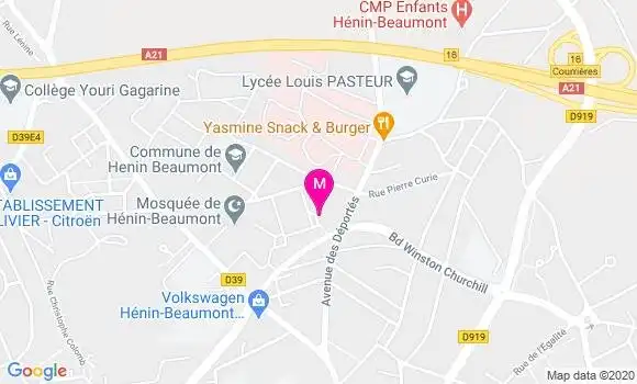 Localisation Dr Pierre Tondelier