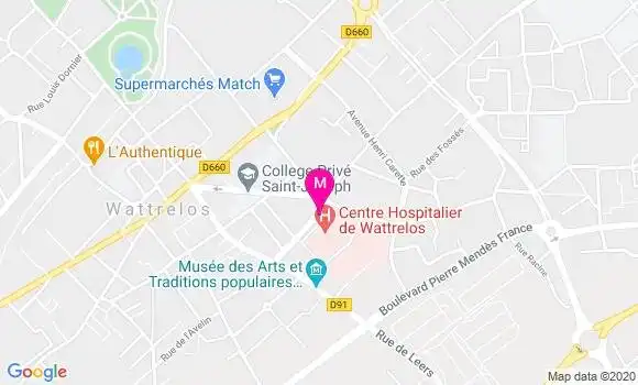 Localisation Dr Bruno Sivery