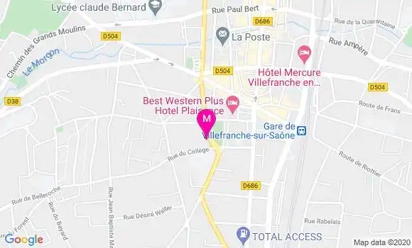 Localisation Dr Jean Daniel Pauget