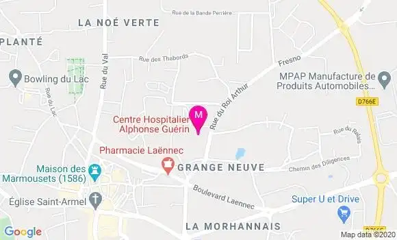 Localisation Dr Caroline Colomb