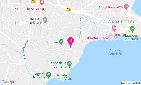 Localisation Dr Corinne Benit