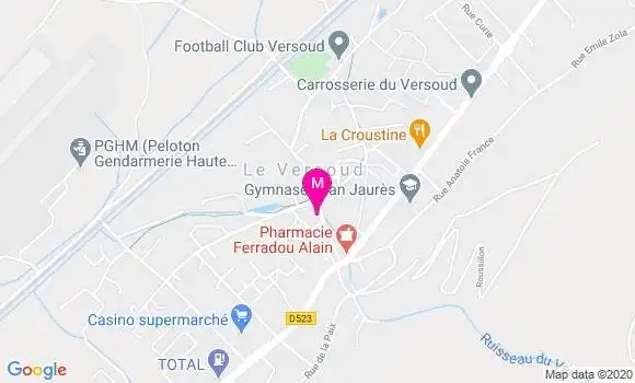 Localisation Dr Serge Jullien Palletier