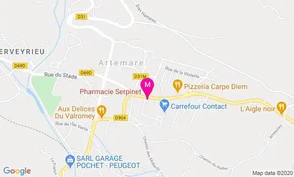 Localisation Dr Sylvie Rodrigues Mocard