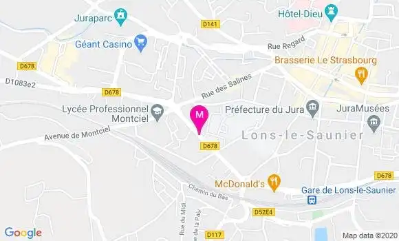 Localisation Dr Muriel Chaneliere