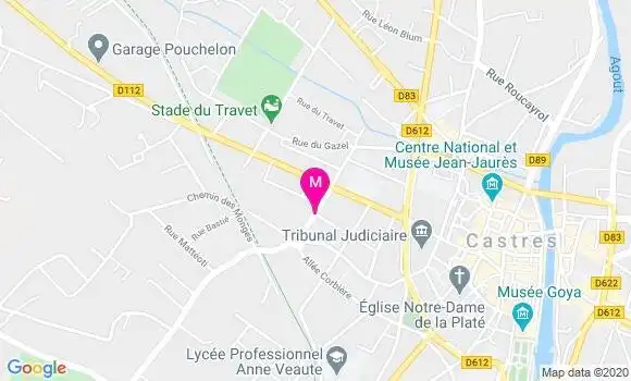 Localisation Dr Vincent Gipoulou