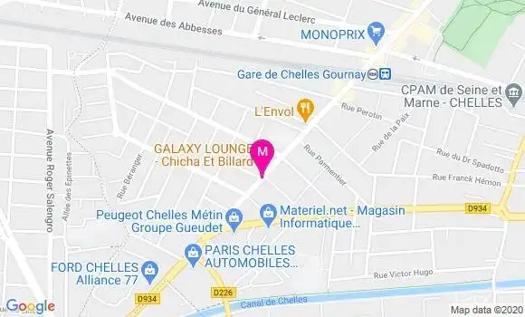 Localisation Dr Isabelle Parquin Bourges