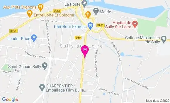 Localisation Dr Claudie Baglan