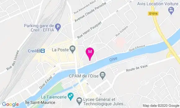 Localisation Dr Jean Philippe Fournier