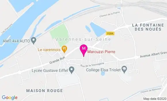 Localisation Dr Pierre Marcuzzi