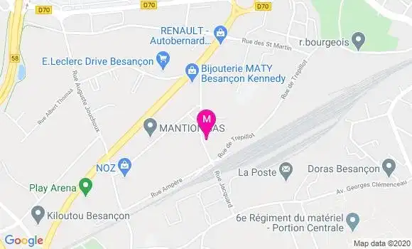 Localisation Dr Mathieu Miguet