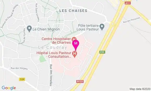 Localisation Dr Yves Bourgois