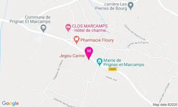Localisation Dr Carine Jegou