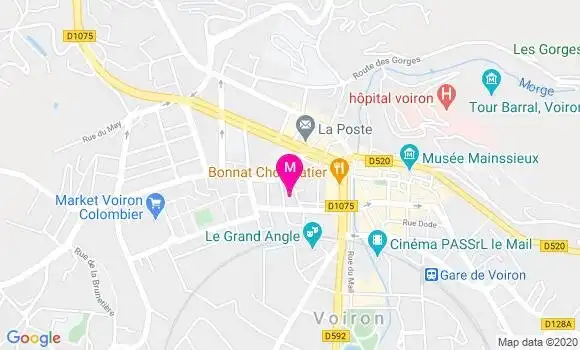 Localisation Dr Nathalie Collin Aubry