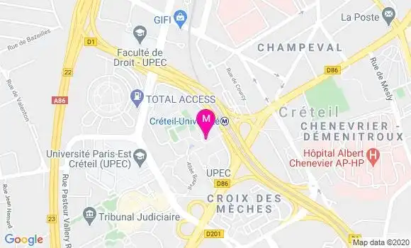 Localisation Dr Jean Luc Giot