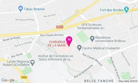 Localisation Dr Alain Jacquier