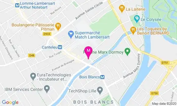 Localisation Dr Philippe Spanneut
