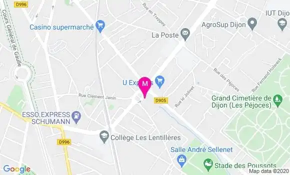 Localisation Dr Marie Gagnepain