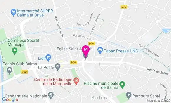 Localisation Dr Bernard Raynal