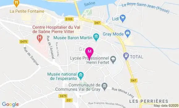 Localisation Dr Laurence Guillaume Jamin