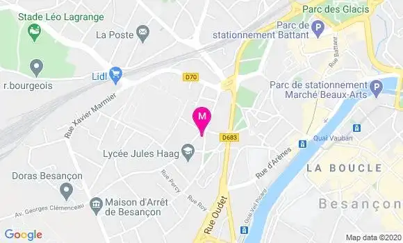 Localisation Dr Jane Michèle Arbez Quentin