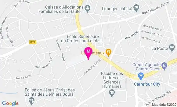 Localisation Dr Evelyne Moreaud
