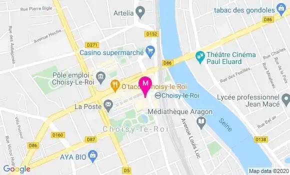 Localisation Dr Georges Ghodratollah Jafari Doloui