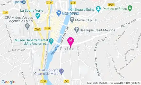 Localisation Dr Béatrice Claviere