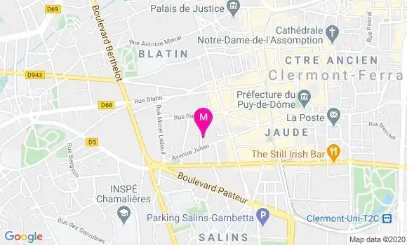 Localisation Dr Jean Louis Chassaing