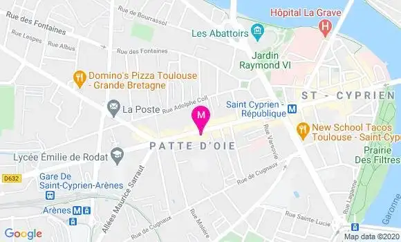 Localisation Dr Sylvie Cavaro