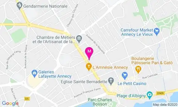 Localisation Dr Alain Cahuzac