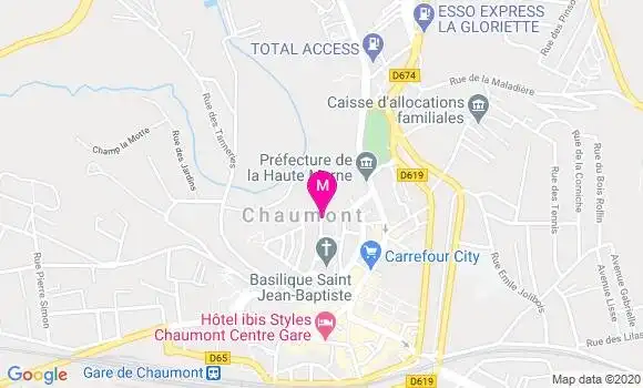 Localisation Dr Eric Thomas
