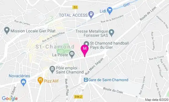 Localisation Dr Roland Bobichon