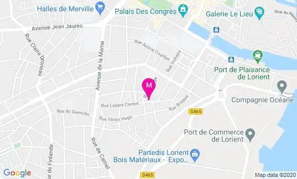 Localisation Dr Patricia Le Brun