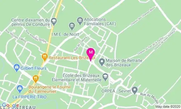 Localisation Dr Brigitte Epinoux Joubert