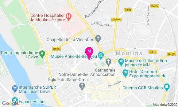 Localisation Dr Laurence Bourrat Chemorin