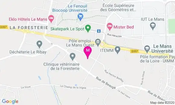 Localisation Dr Brigitte Le Cam