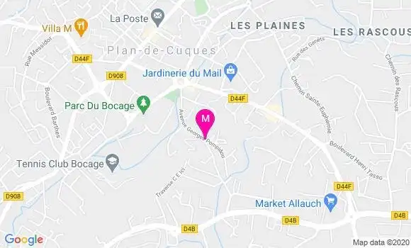 Localisation Dr Alain Midejean