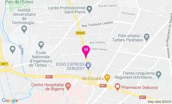 Localisation Dr Georges Kouevidjin Eppou