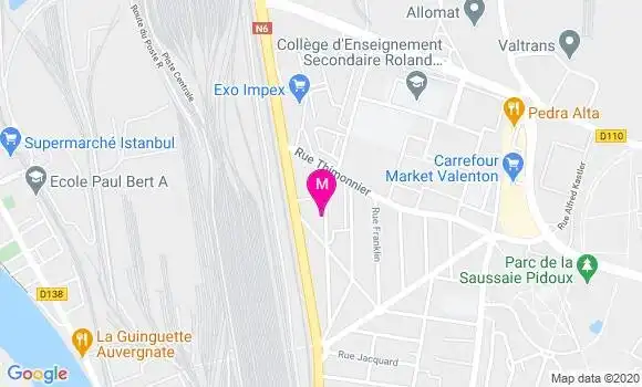 Localisation Dr Mireille Pradoux