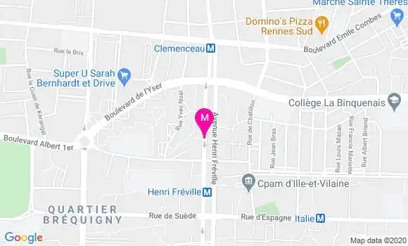 Localisation Dr Jean Luc Friguet
