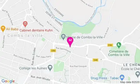 Localisation Dr Paula Duchet Niedziolka