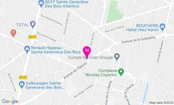 Localisation Dr Philippe Vauthrin