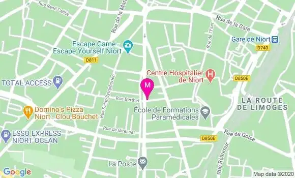 Localisation Dr Christine Laurin Monjauze