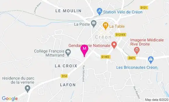 Localisation Dr Muriel Ranoux Daniel