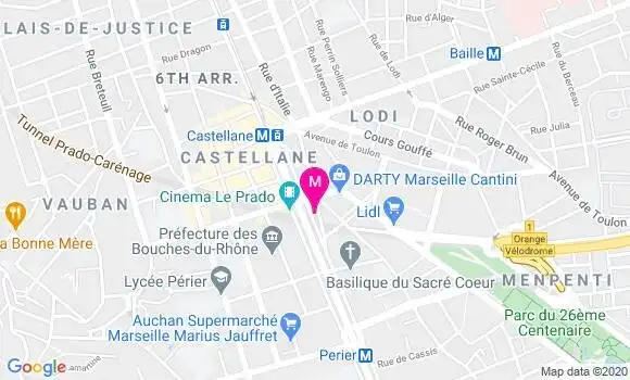 Localisation Dr Françoise Caparros Lasalarie