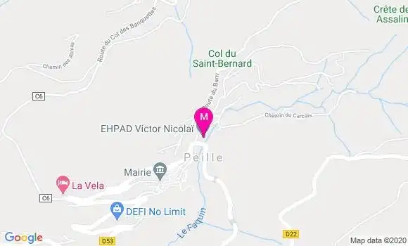 Localisation Dr Evelyne Marruchi