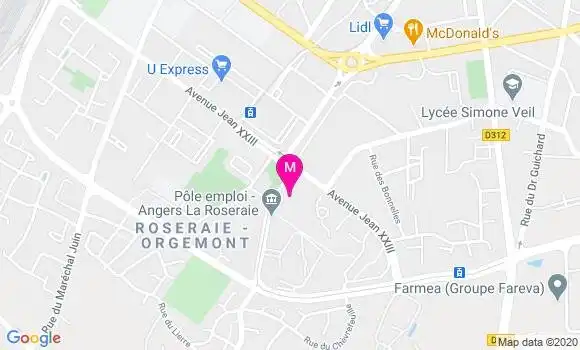 Localisation Dr Edith Vogel