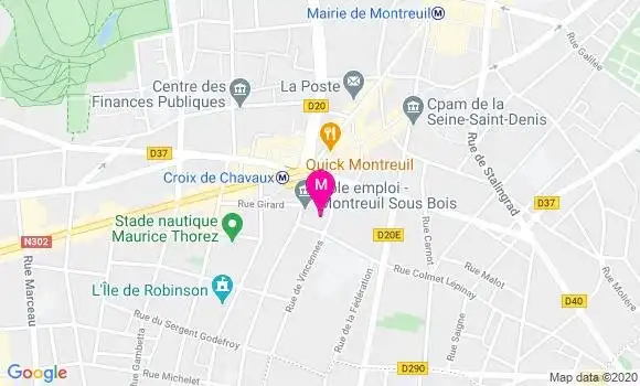 Localisation Dr Annie Prunier
