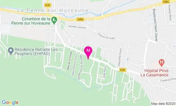 Localisation Dr Martine Collet Ponte